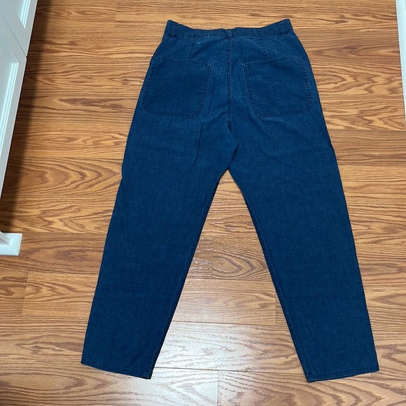 COS Navy Blue Trouser, Capri Cropped Ankle Pant, Slim Fit, High Waist, Women's 4 - Picture 3 of 3